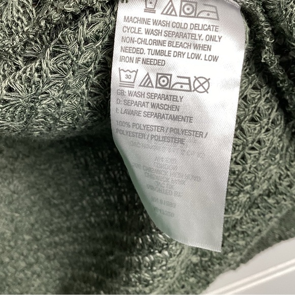 D&CO NWT Open front Knit Cardigan Size Small green/ Tan. - Picture 3 of 14